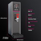 Water Boiler Eletric Commercial Hot Water Dispenser Countertop with Filter Black Automatic 15L 1500W Fast Heating for Restaurant, Home, Office