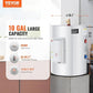 VEVOR Electric Water Heater, 10 Gallon Tank Instant Hot Water Heater, 1.6Kw Tankless Water Heater w/LED Display,Knob Control, IPX4 Waterproof Side Connection On Demand Heaters for Shower, Bath